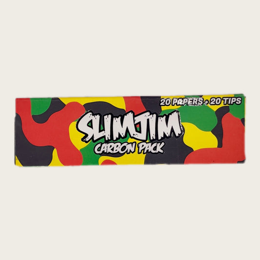 SLIMJIM CARBON PACK 20 PAPERS+20 TIPS - CANNACON - THAILANDS PREMIUM CANNABIS DELIVERY