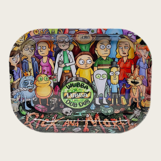RICK & MORTY ROLLING TRAY - CANNACON - THAILANDS PREMIUM CANNABIS DELIVERY